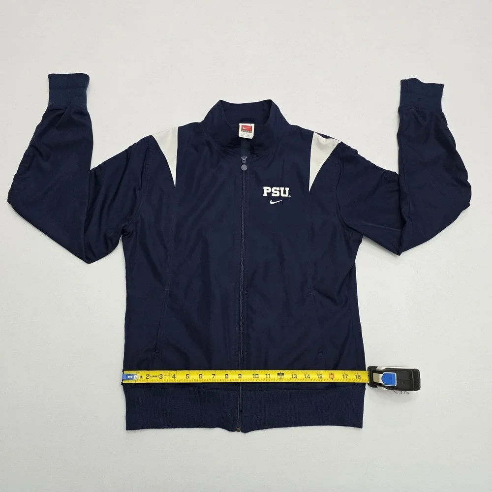 Nike Penn State PSU Nittany Lions Youth Large Track Jacket Navy Blue Full Zip